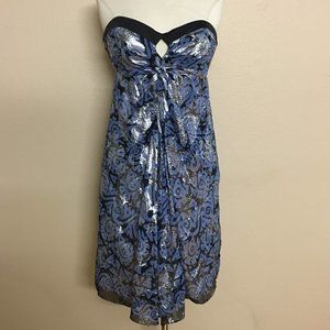 Vintage Nicole Miller Strapless babydoll dress